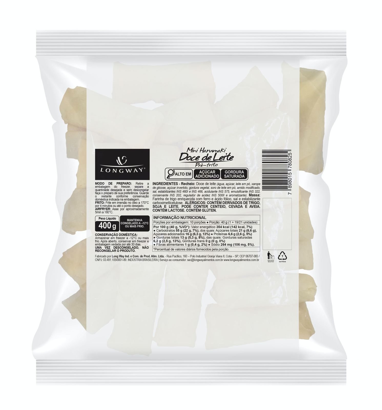 Mini rolinho de doce de leite